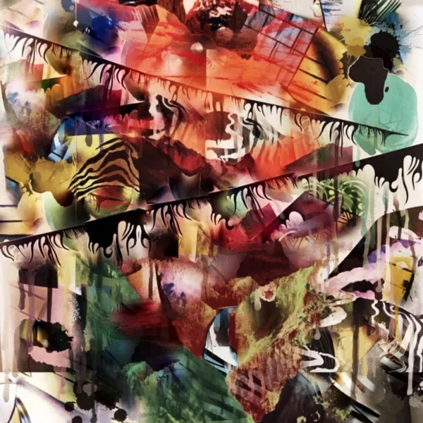 Pastel Gone Wild Artwork 90cm x 90cm