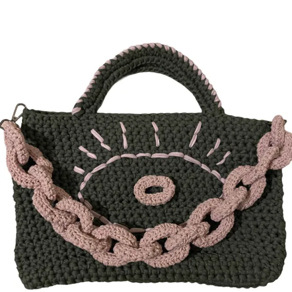 ''Kenza'' crochet bag