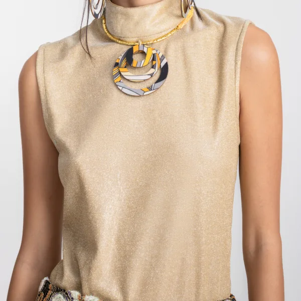 LAMINATED GOLD TOP