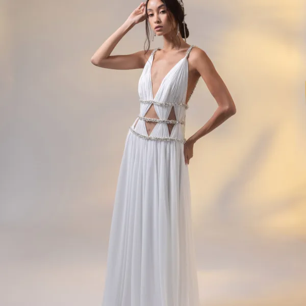 “AMNESIA” DRESS WITH HEADPIECE