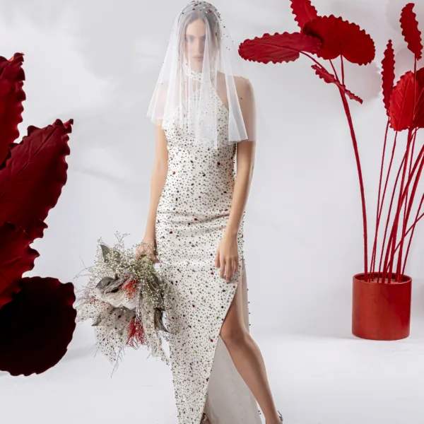 "ANAHITA" DRESS WITH VEIL