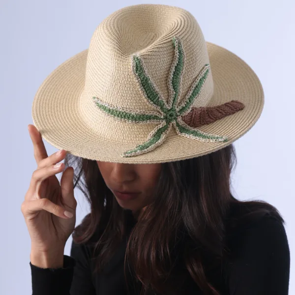 “PALM” STRAW HAT