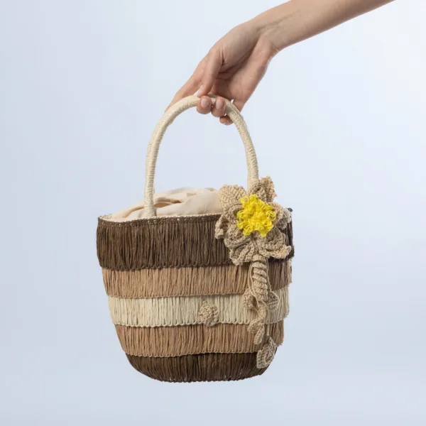 “PINACOLADA” STRAW BAG