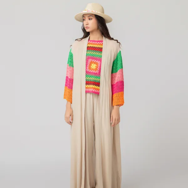 “GETAWAY” KIMONO AND PANTS SET