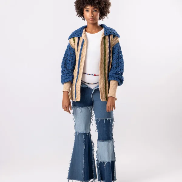 “FOOL” HANDMADE CARDIGAN