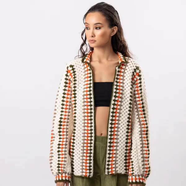 “STALEMATE” HANDMADE CARDIGAN