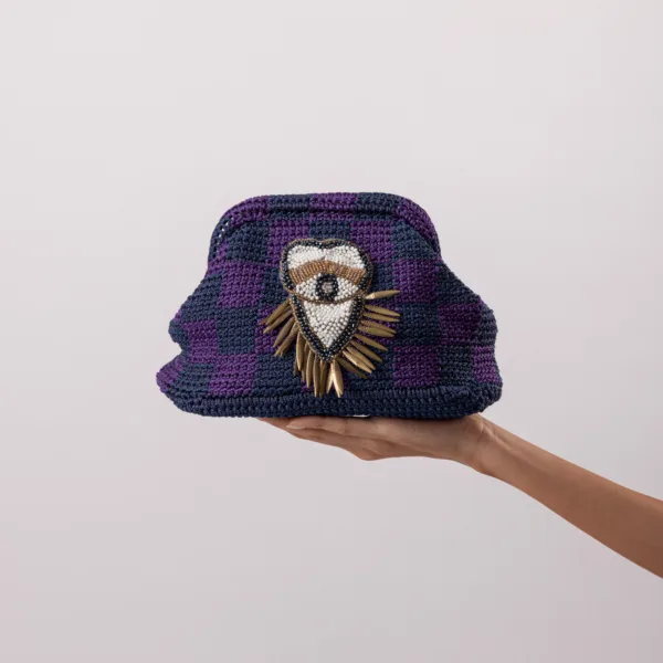 “GOALS” HANDMADE POUCH BAG - SMALL