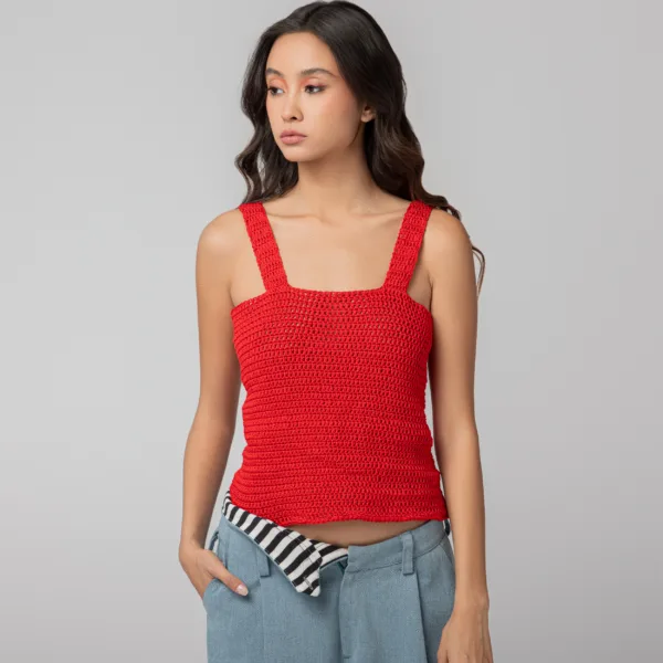 “RIDE” CROCHET TOP