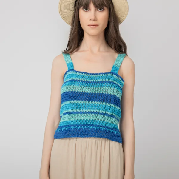 “AZUL” CROCHET TOP