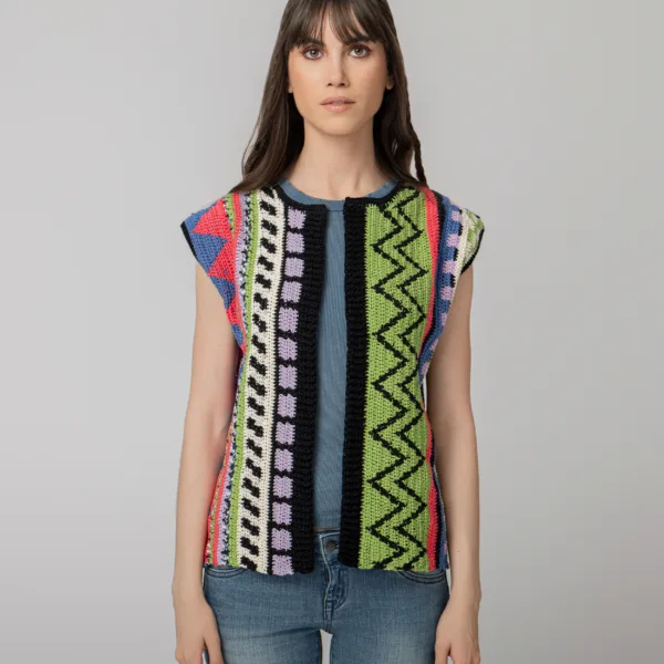 “WONDER” CROCHET GILET