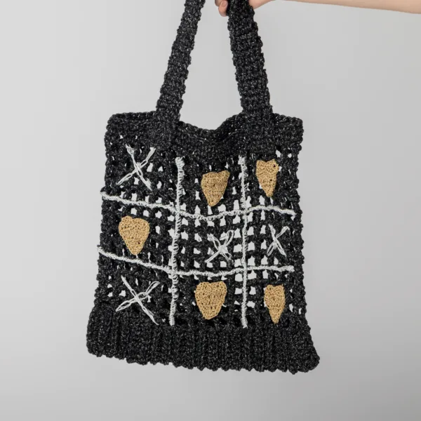 “XO” CROCHET TOTE BAG