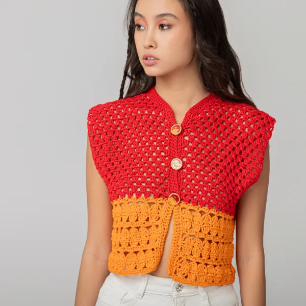 “SUNSET” CROCHET TOP