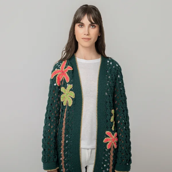 “SURF” CROCHET CARDIGAN