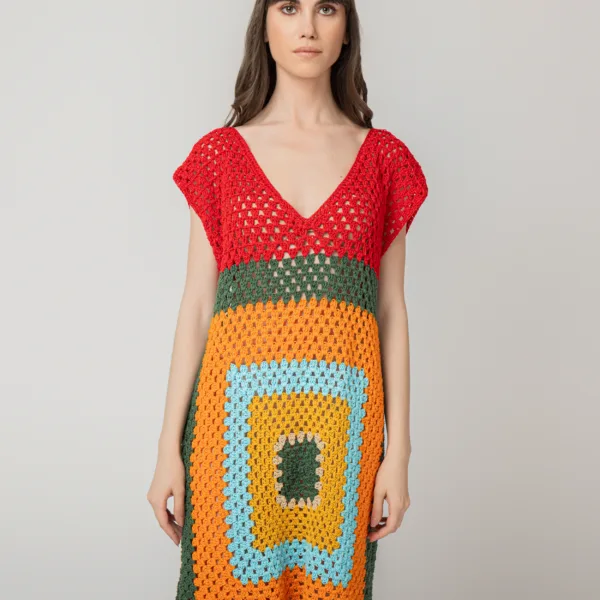 “SCENERY” CROCHET DRESS
