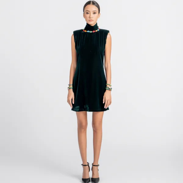 "DREAMSCAPE" VELVET DRESS