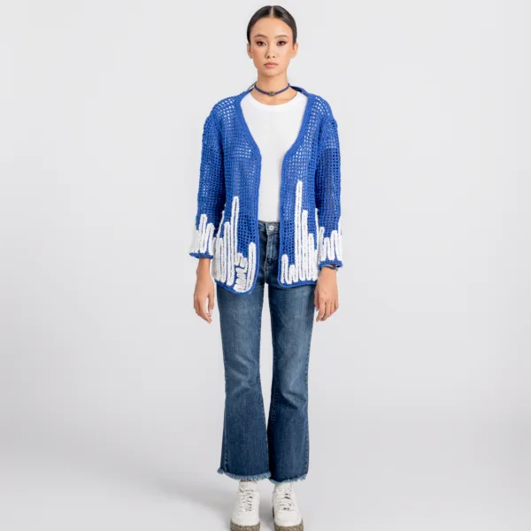“MOTION” BOMBER CARDIGAN