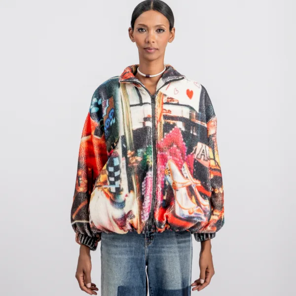 “DESTINY” PRINTED BOMBER