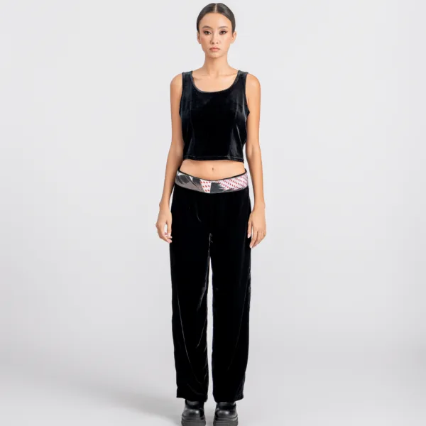 “STRIPED LETTERS” PRINTED DOUBLE SIDED BELT