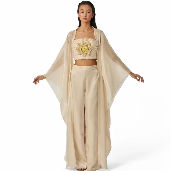 "WILLOW" KIMONO , PANTS , BUSTIER SET