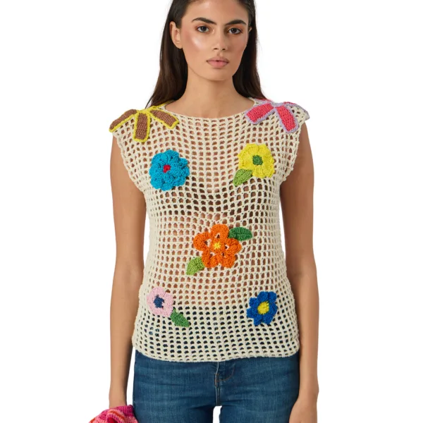 “JASMINE” CROCHET TOP