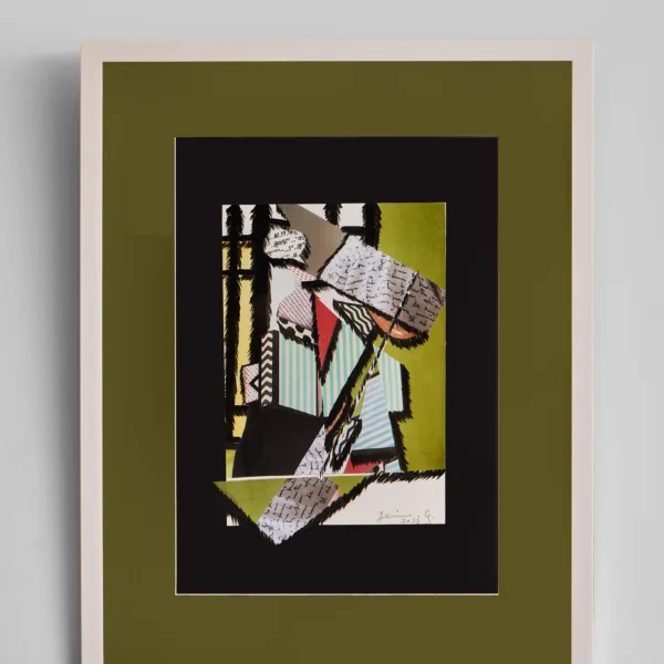 "Striped Letters" Artwork ,30x42cm