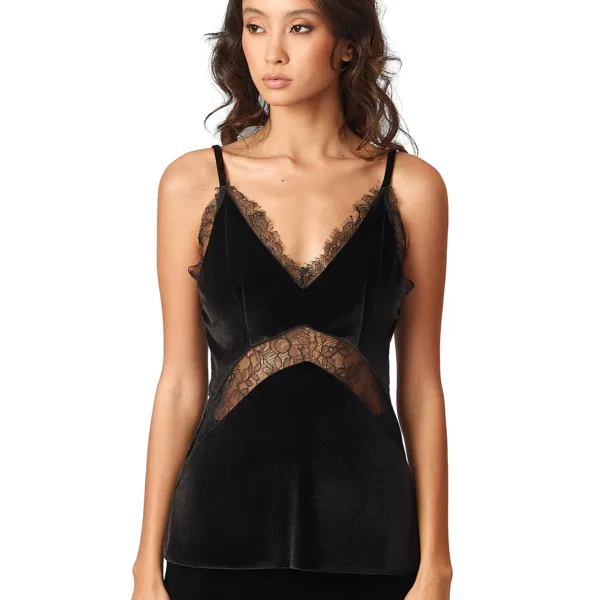 VELVET LACE TOP