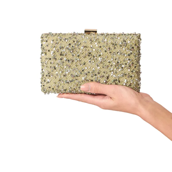 EMBROIDERED CLUTCH BAG