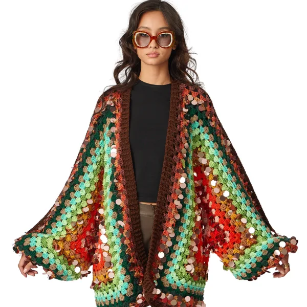 VENUS WITH SEQUINS CARDIGAN