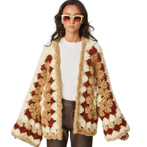 VENUS RETRO CARDIGAN - NUDE