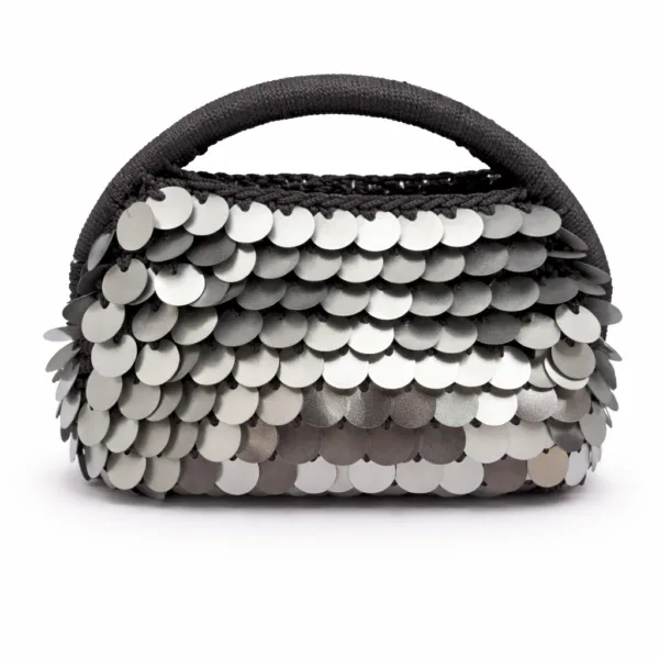 GREY SEQUINED BAG