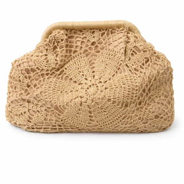 "LACE NUDE" POUCH BAG