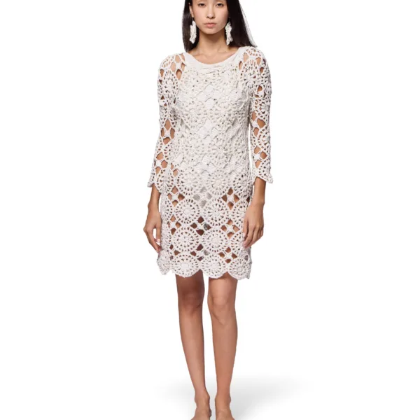 "NAIA" HANDMADE DRESS WHITE