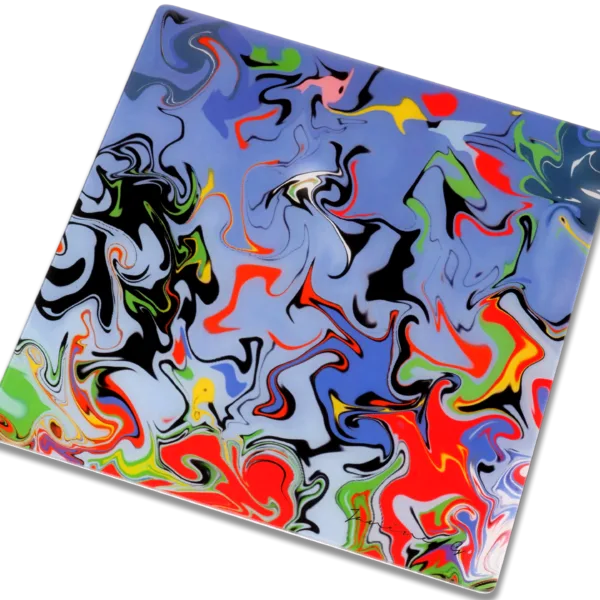 "LIQUID MOTION" CHEESE/CAKE OR CENTER PIECE PLATTER - IDEAL FOR GIFTING
