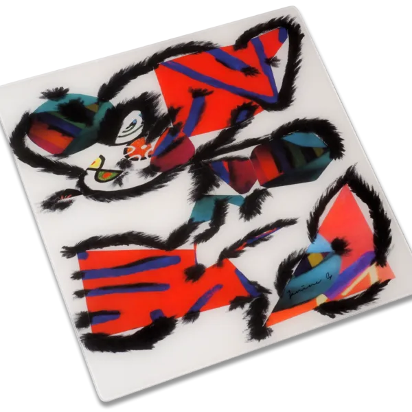 "FEATHER EYE" CHEESE/CAKE OR CENTER PIECE PLATTER - IDEAL FOR GIFTING