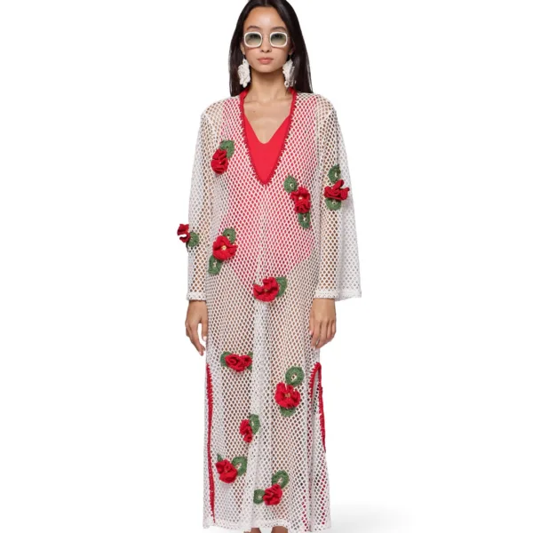 “ROSE” COVER UP - LONG SLEEVES