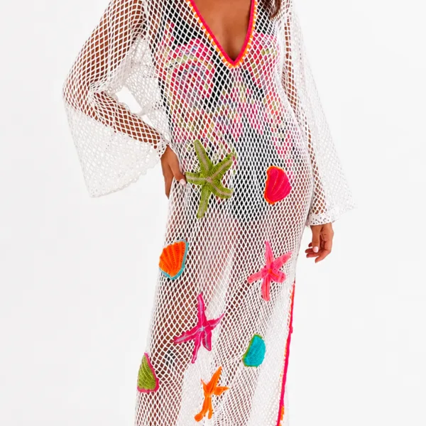 “VACATION” COVER UP- LONG SLEEVES