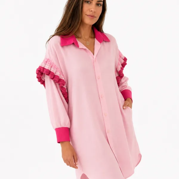 DUO LINEN DRESS