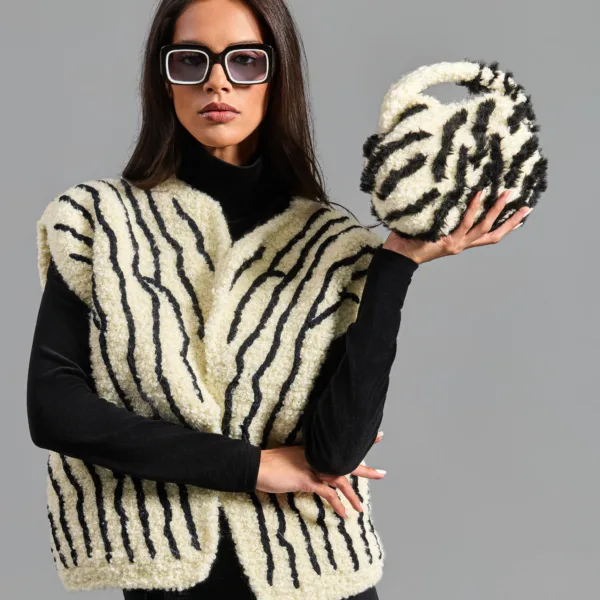 “ZEBRA” HANDMADE POUCH BAG