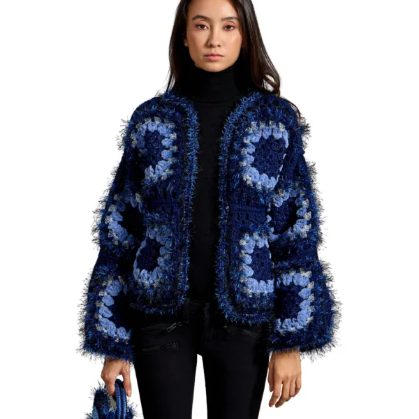“MIDNIGHT MOSAIC” SHORT CARDIGAN
