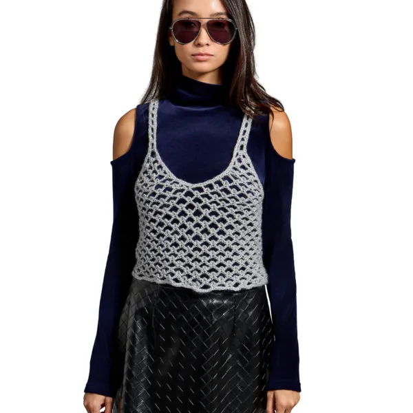“SILVER WEB” TOP